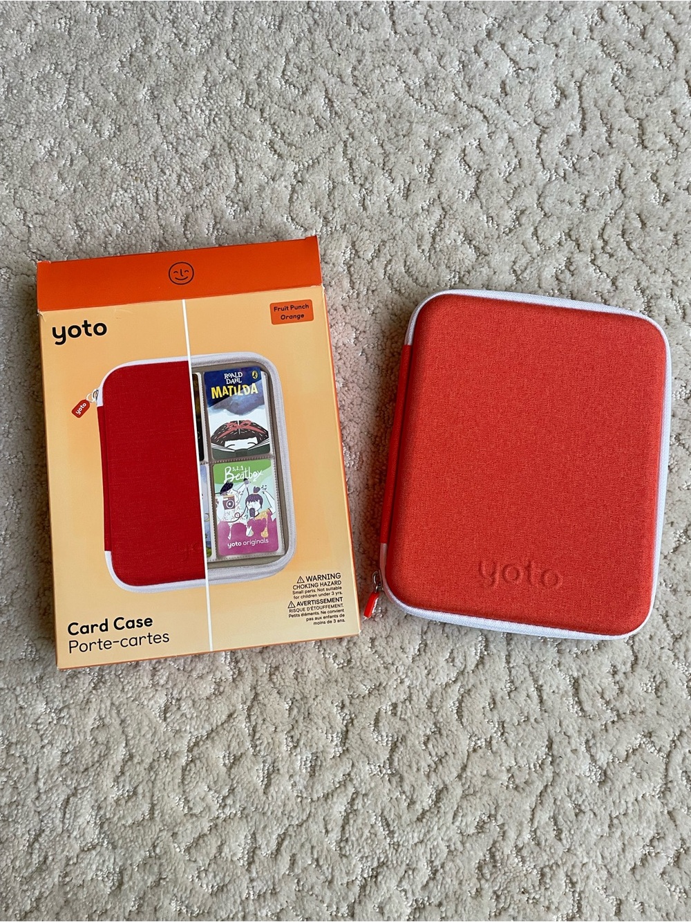 yoto Card Case - Fruit Punch Orange Protective Card Holder